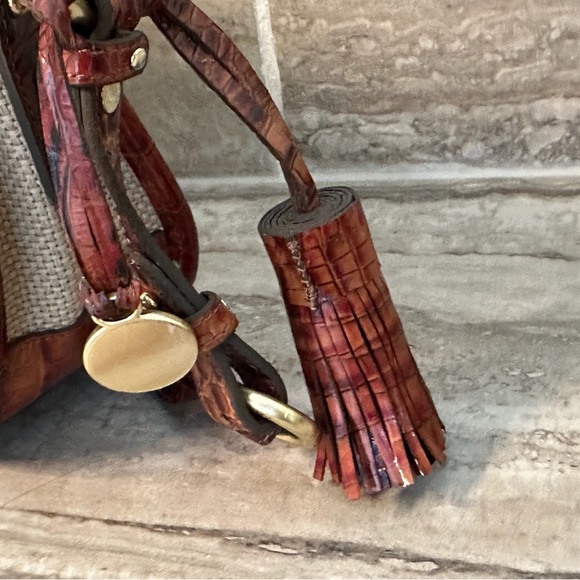 Brahmin canvas and leather crossbody bag - Picture 4 of 6